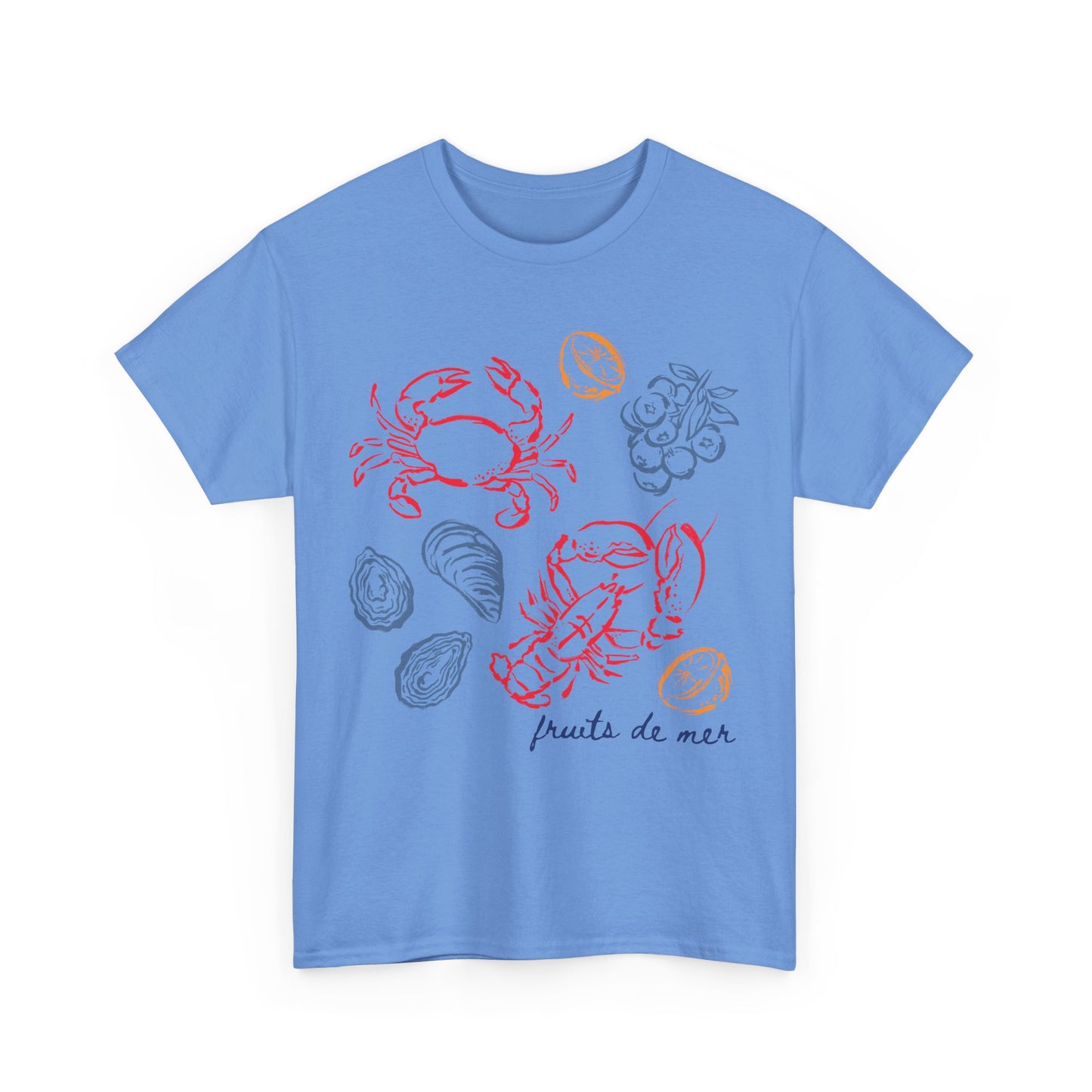 French Coastal Seafood Tee