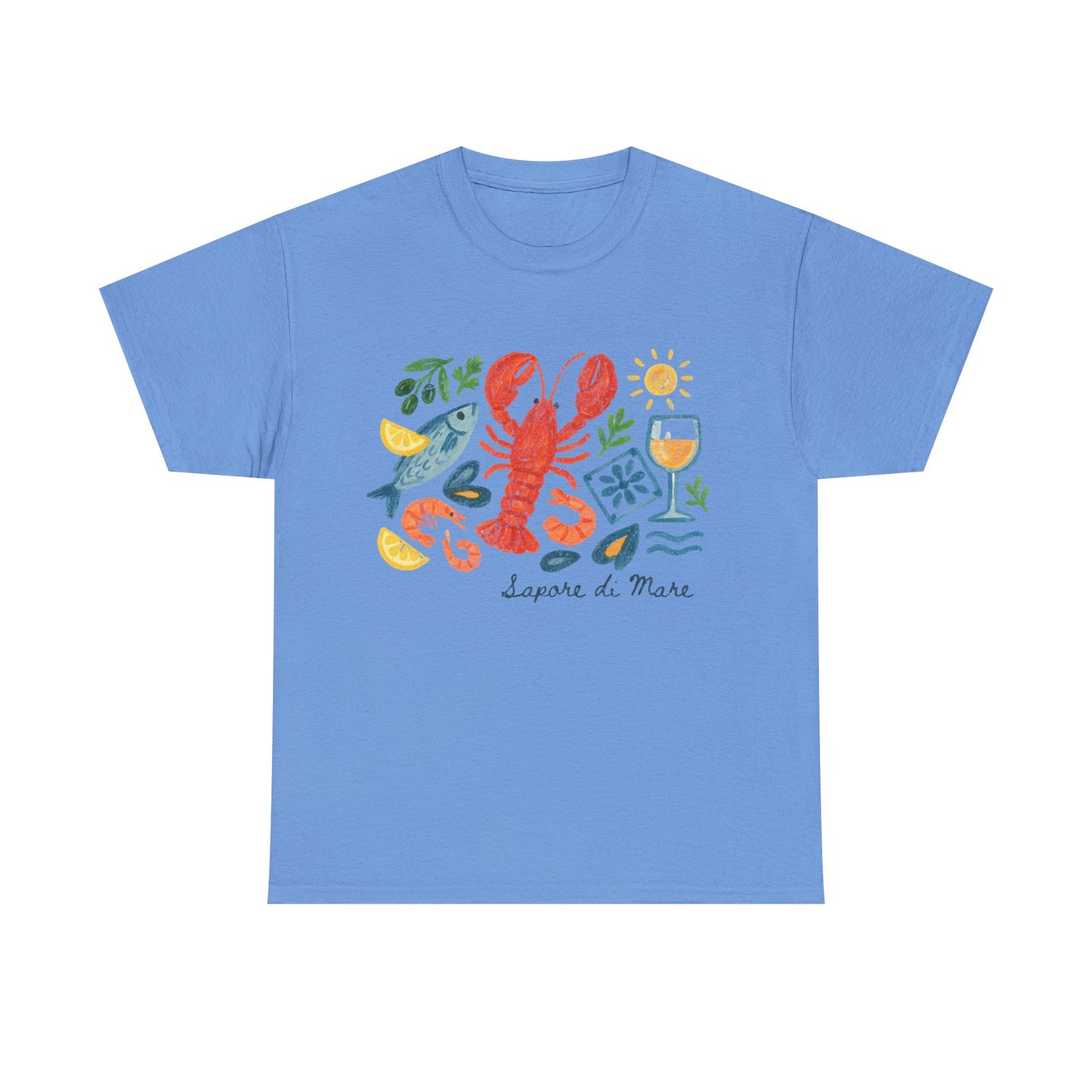 Coastal Seafood Collage Tee