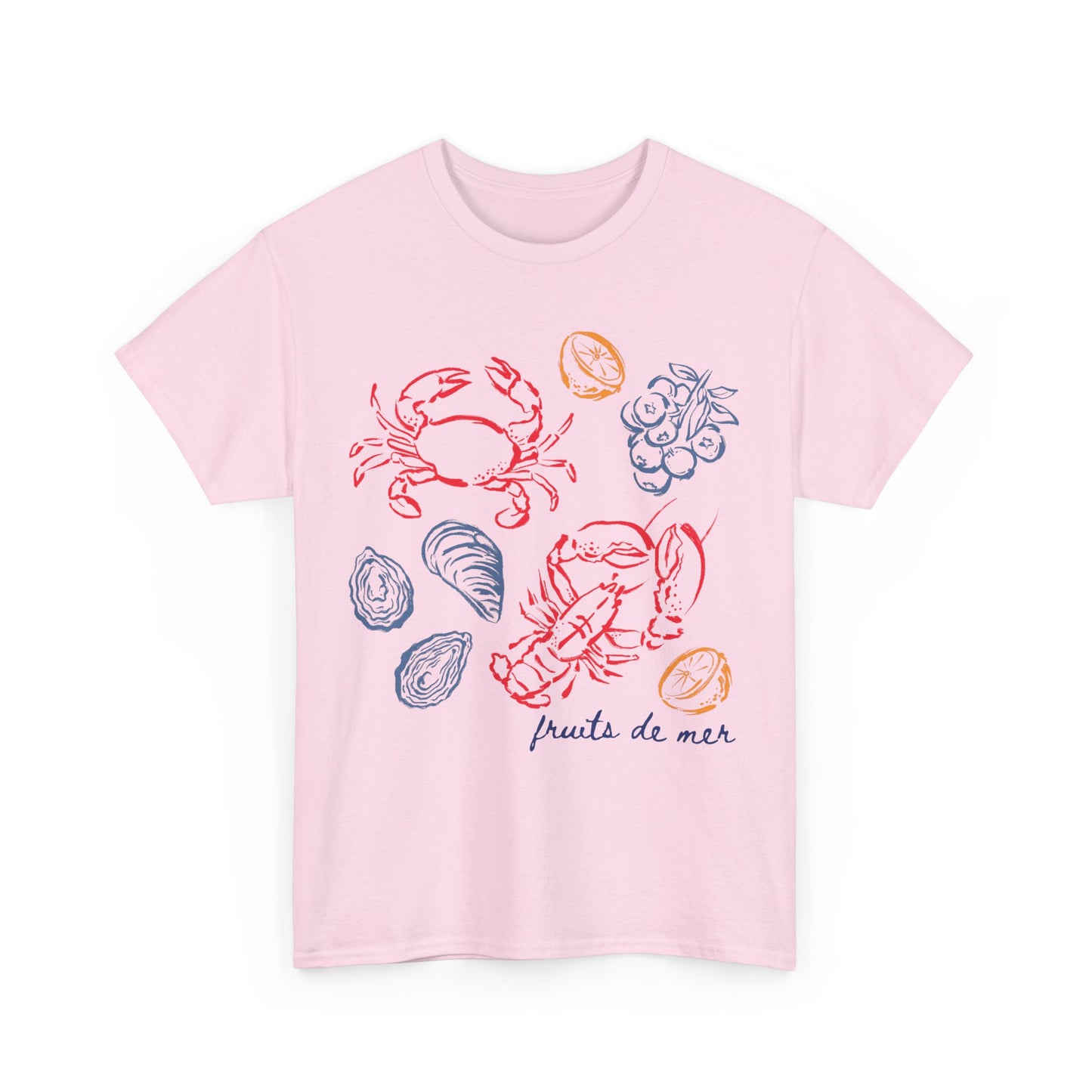 French Coastal Seafood Tee