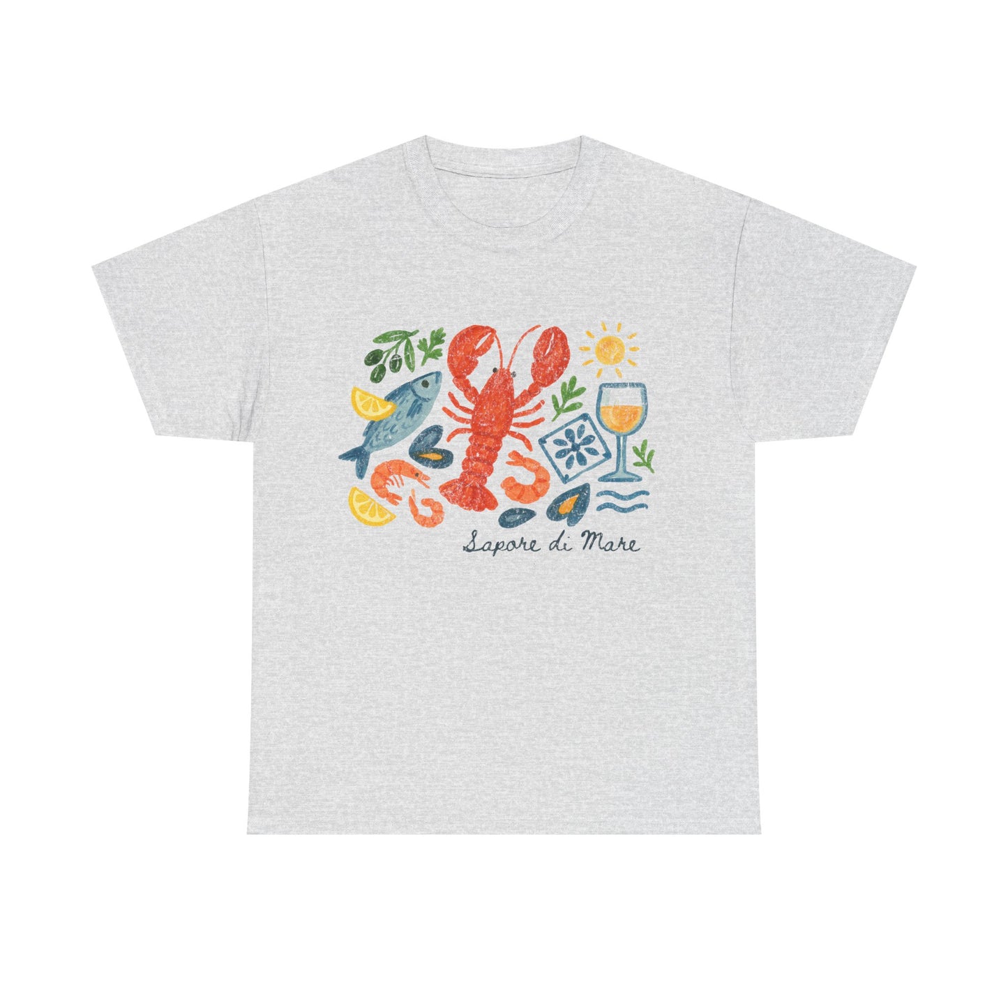 Coastal Seafood Collage Tee