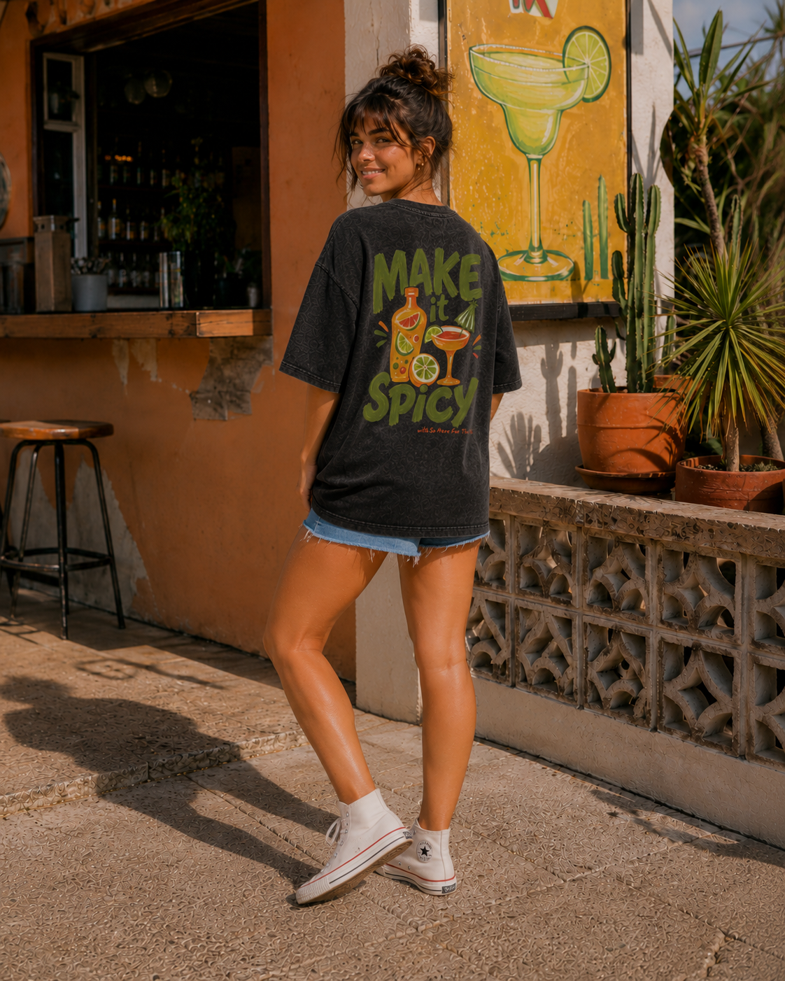 MAKE IT SPICY SNOW WASHED TEE