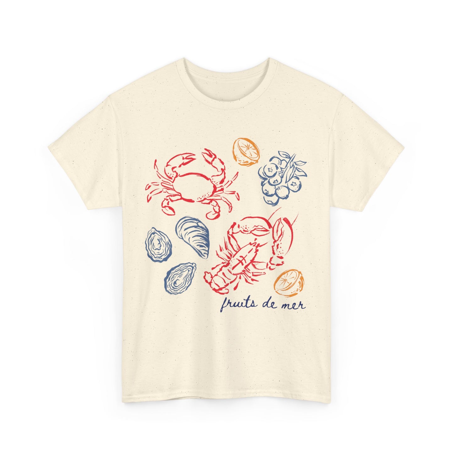 French Coastal Seafood Tee