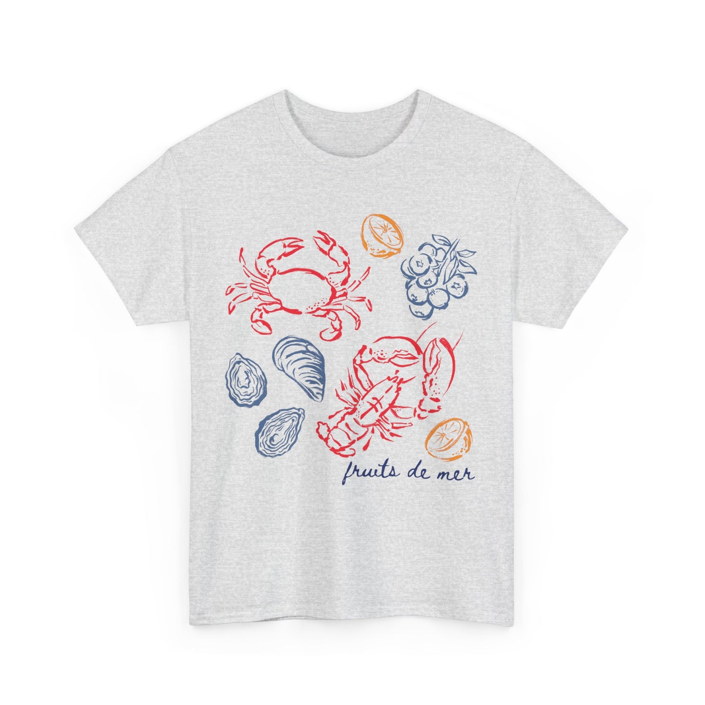 French Coastal Seafood Tee