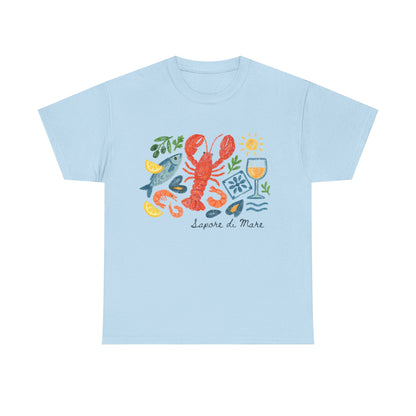 Coastal Seafood Collage Tee