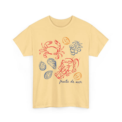 French Coastal Seafood Tee