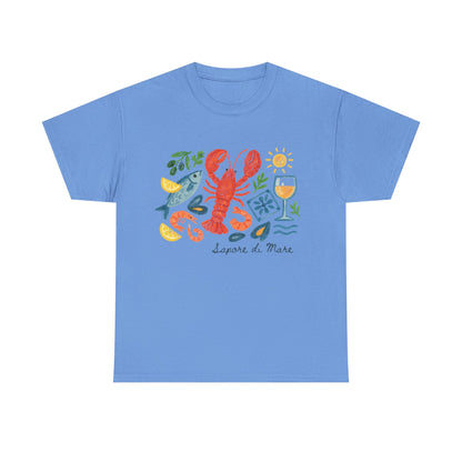 Coastal Seafood Collage Tee
