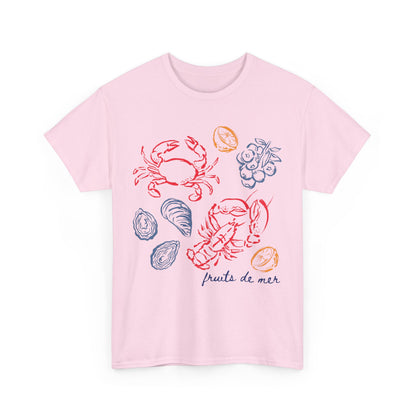French Coastal Seafood Tee