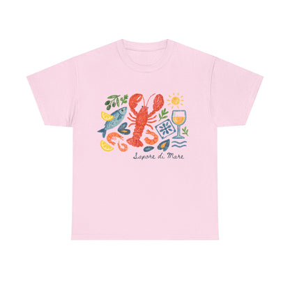 Coastal Seafood Collage Tee