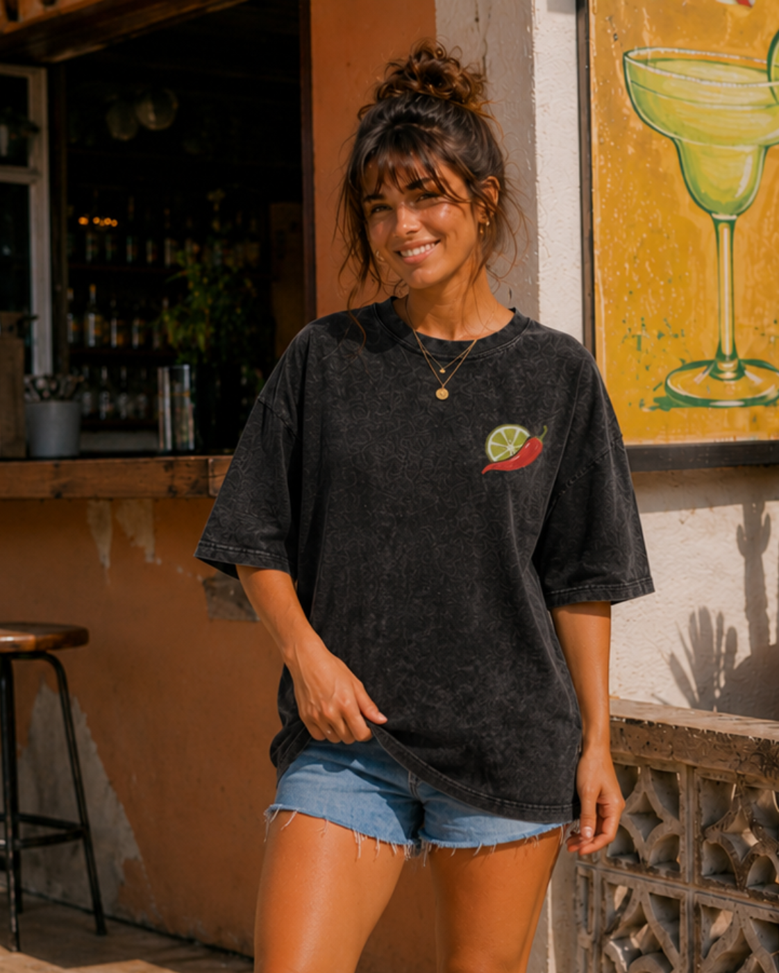MAKE IT SPICY SNOW WASHED TEE
