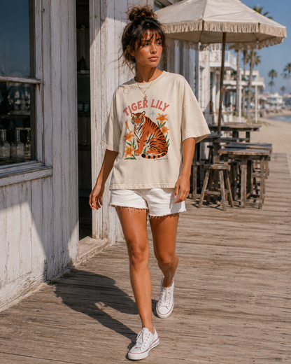 TIGER LILY BOXY TEE