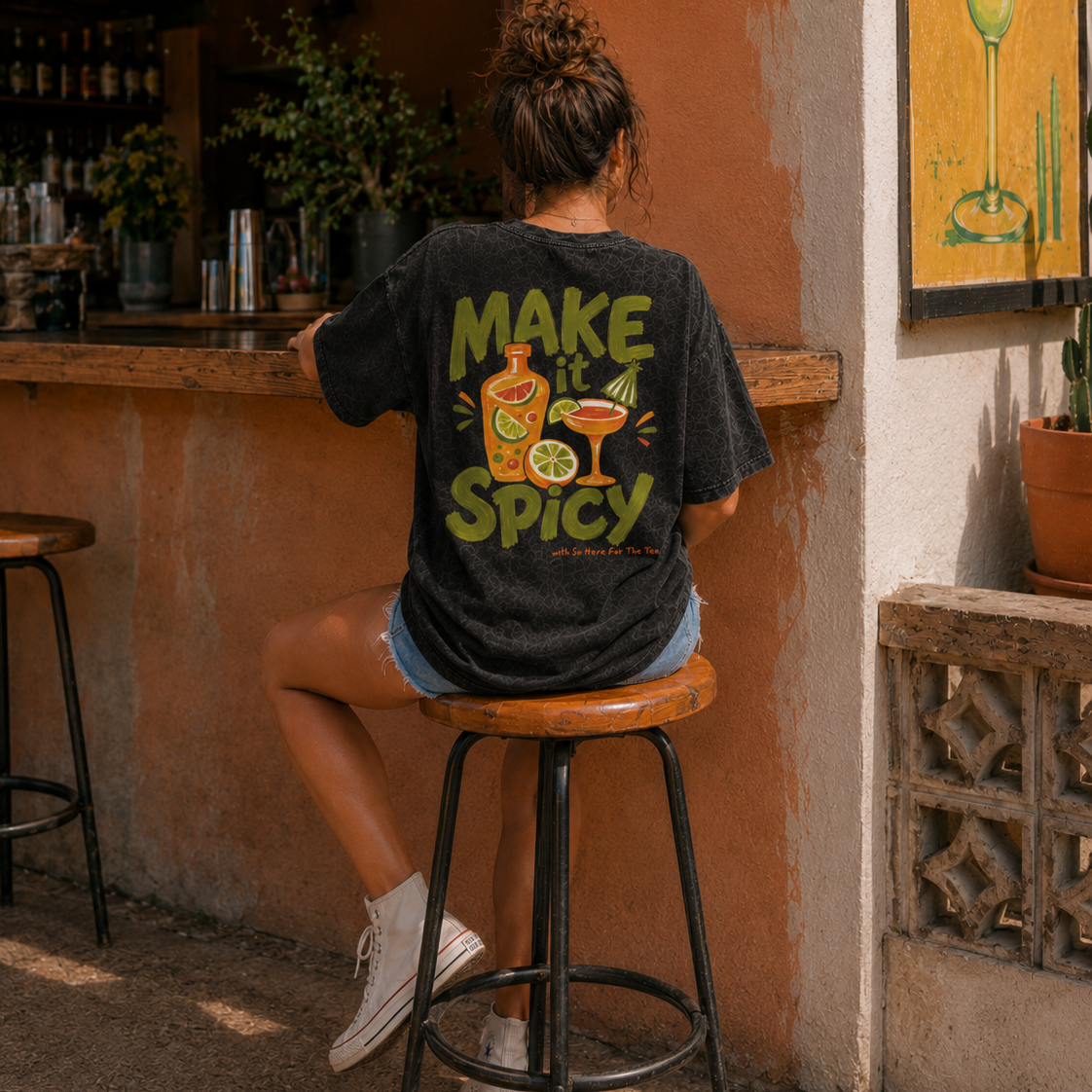 MAKE IT SPICY SNOW WASHED TEE
