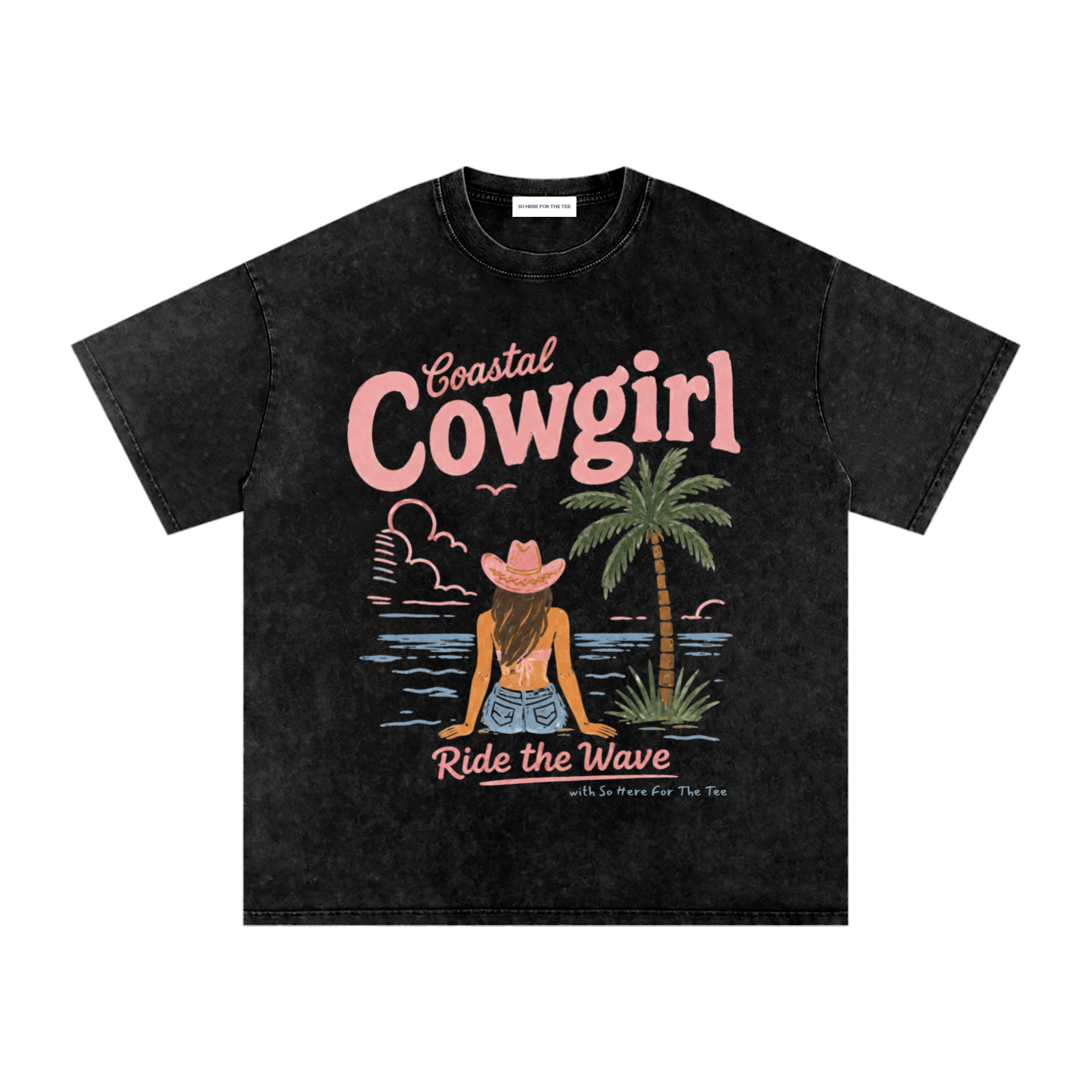 RIDE THE WAVE SNOW WASHED TEE
