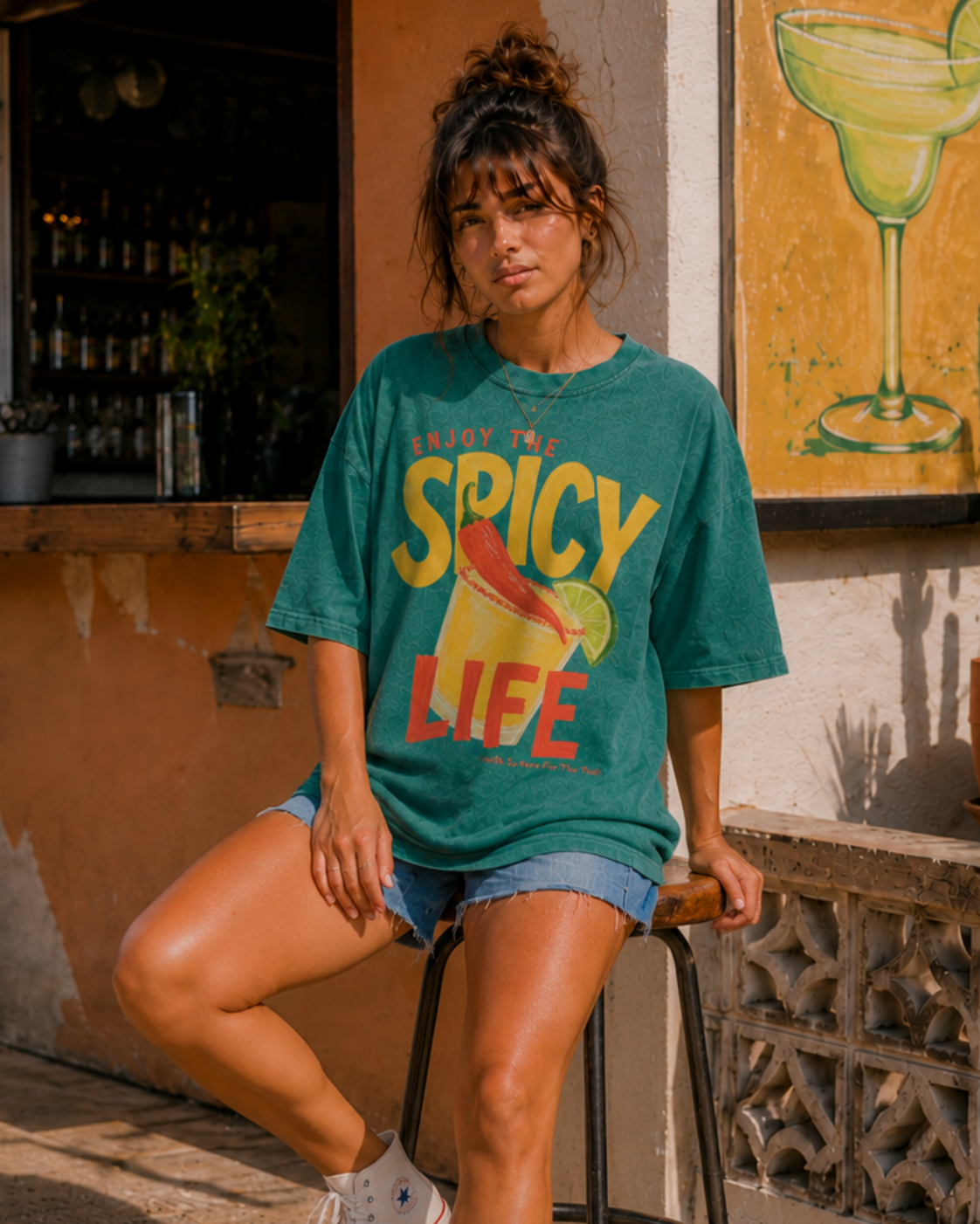 SPICY LIFE SNOW WASHED TEE
