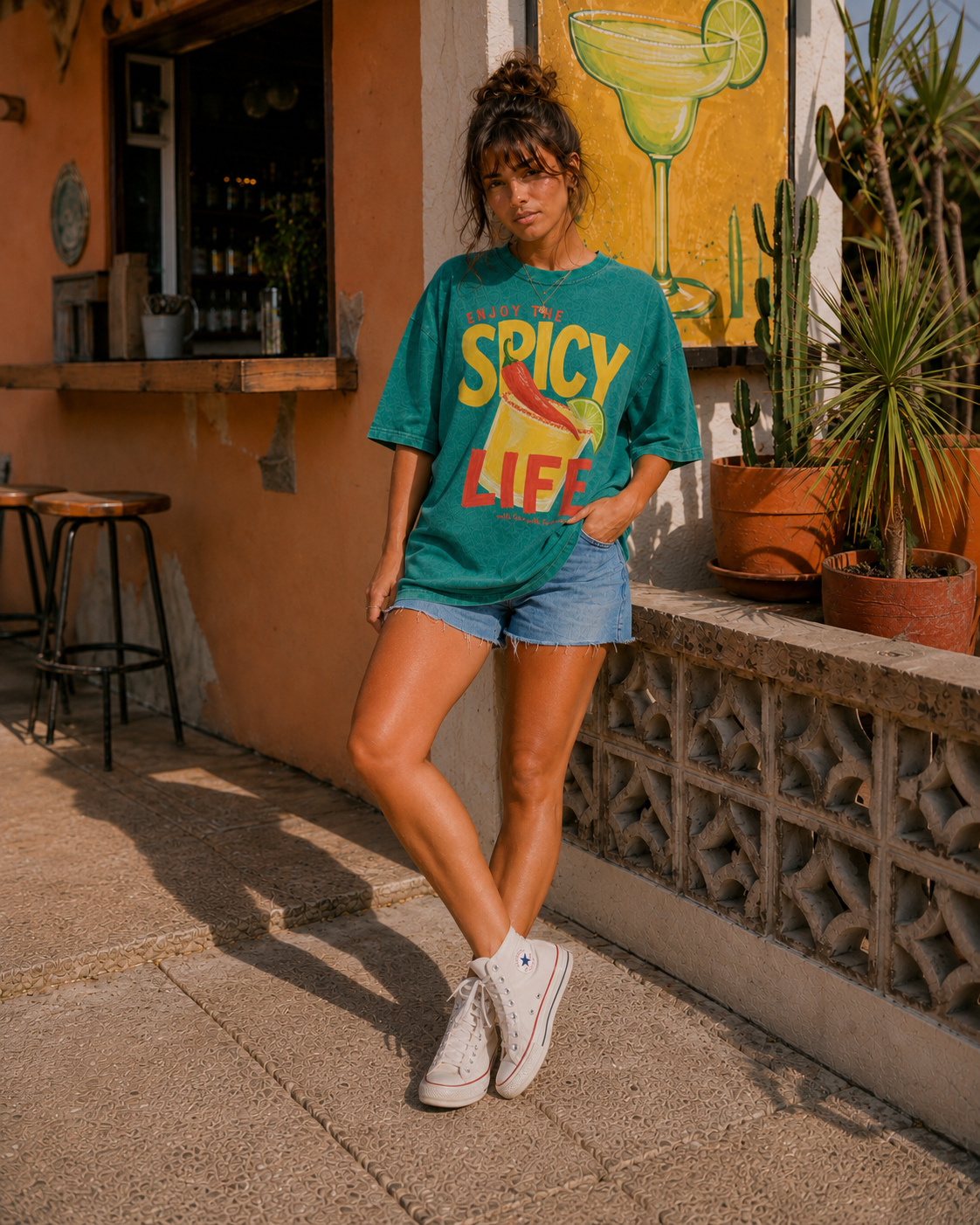 SPICY LIFE SNOW WASHED TEE