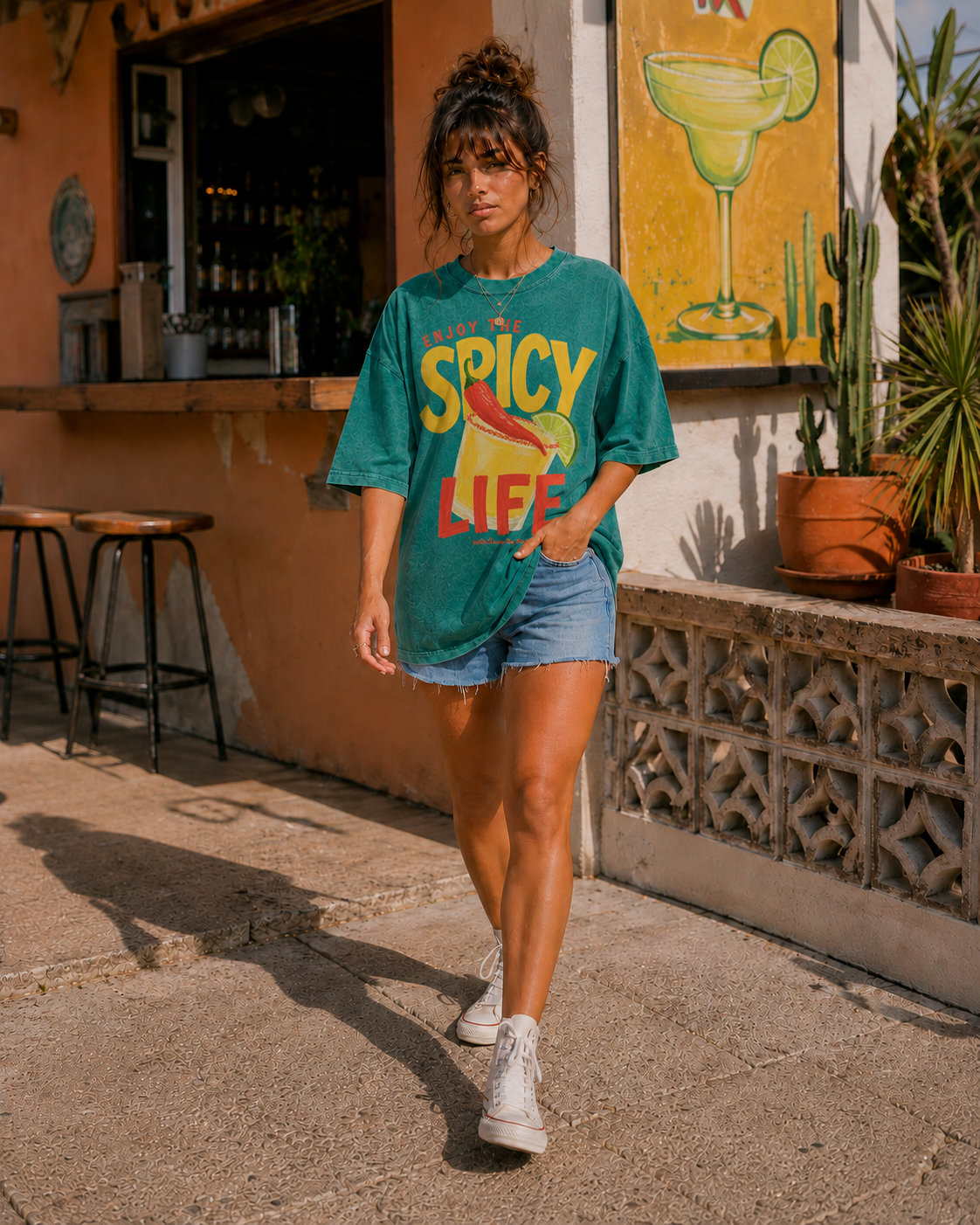 SPICY LIFE SNOW WASHED TEE