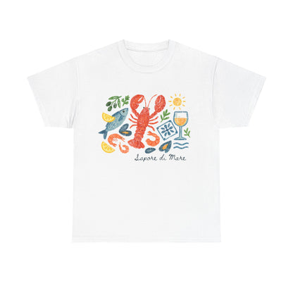 Coastal Seafood Collage Tee