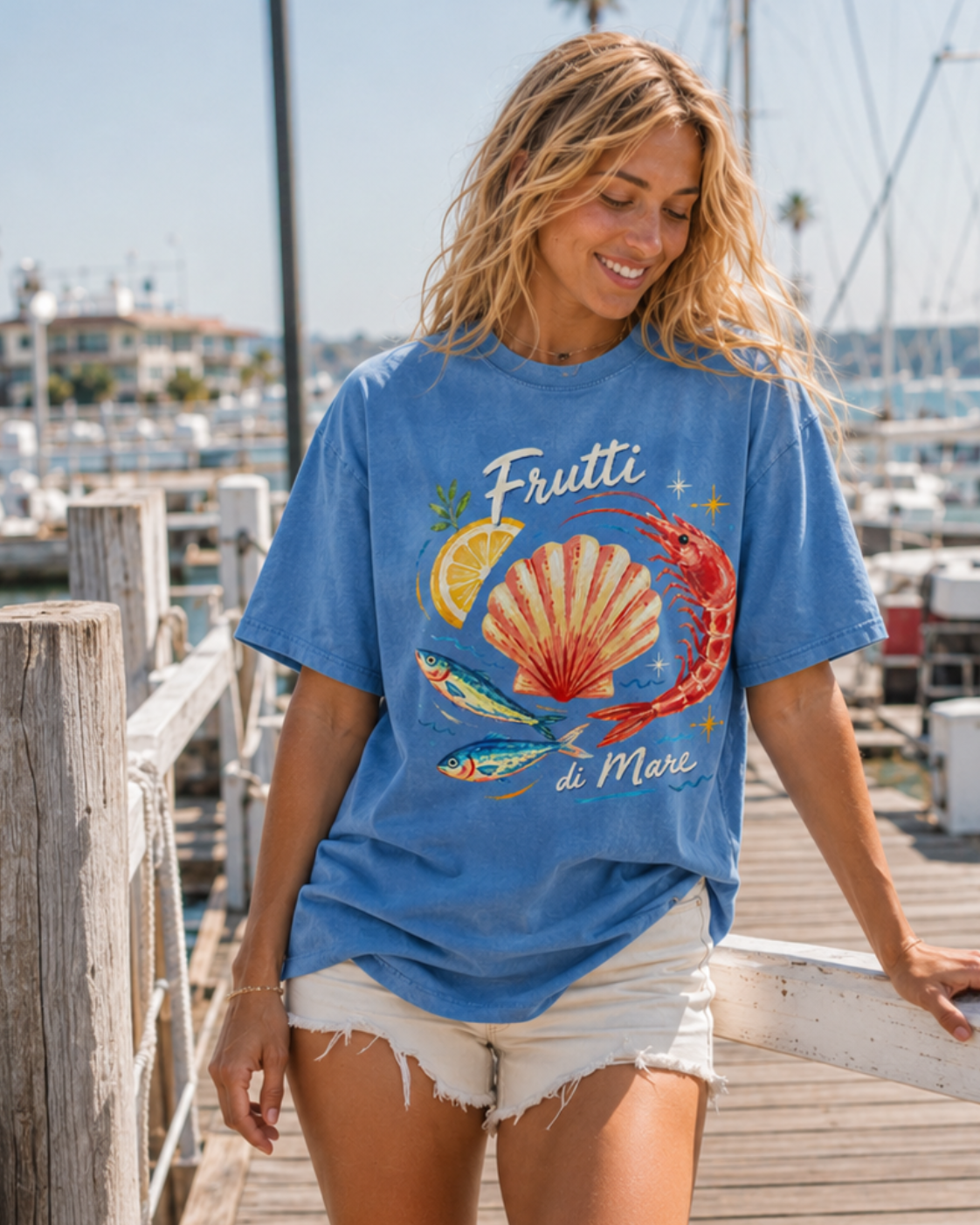 FRUTTI DI MARE SNOW WASHED TEE